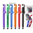 3 In One Multi Functional Plastic QR Code Stylus Pen With Phone Stand