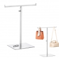 T-shaped Stainless Steel Adjustable Height Handbag Display Stand