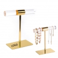 T-Bar Stainless Steel Jewelry Display Stand