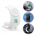 Wireless Bedside Fast Charging Night Light with Fingerprint Button