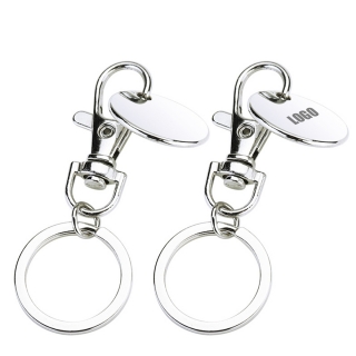 Shopping Trolley Token Keyring