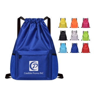 Sports Drawstring Backpack Water Resistant String Bag