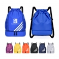 Sports Drawstring Backpack Water Resistant Basketball Bag