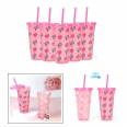 24oz Color Changing Cold Cups with Lids and Straws