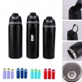 24oz Insulated Stainless Steel Water Bottle with Straw