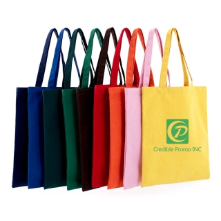 10 OZ Reusable Multi Color Assorted Color Cotton Simple Canvas Bag