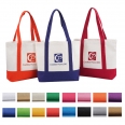 Reusable Two Tone 12OZ Heavy Duty Canvas Tote Bag Or Boat Bag