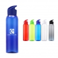 Clear Transparent 22 OZ Slim Fit Sports Plastic Water Bottle With Grip Lid
