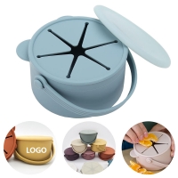 Baby Snack Container Silicone Toddler Cups with Lid