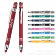 2-in-1 Stylus Retractable Ballpoint Pen with Stylus tip