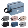 Travel Toiletry Storage Bag with Divider and Handle