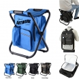 Outdoor Foldable Stool Chair with Cooler Bag  2 in 1 Cooler Backpack