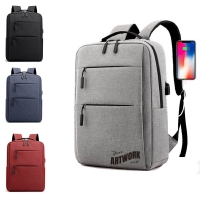 Lightweight Urban Style Business 15.6 Inches Laptop Backpack With Two Front Zipper Pockets