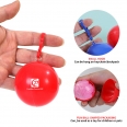 Portable Disposable Emergency Waterproof Raincoat in Keychain Ball