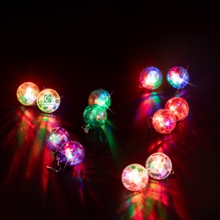 Disco Ball Light Up Earrings