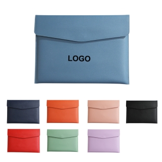 Large-capacity Business Office PU Leather Folder Bag