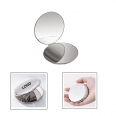 Round Stainless Steel Ultra Slim Folding Portable Makeup Mirror