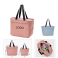 Pink Polyester Lunch Bag Or Cooler Bag