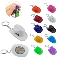 Cowboy Hat Bottle Opener Keychain