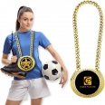 6inches Big Gold Awards Turnover Chain Medal