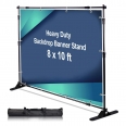 10 x 8 ft Adjustable Backdrop Banner Stand Kit