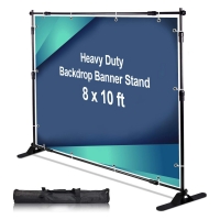 10 x 8 ft Adjustable Backdrop Banner Stand Kit