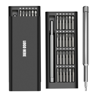 24 In 1 Small Magnetic Screwriver Kit With Plastic Box