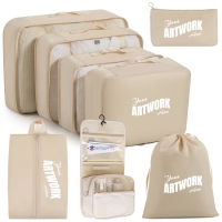 Custom Print 8pc set Travel Luggage Organizer Bag