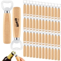 Handheld Wood Stainless Steel Wine Bottle Opener