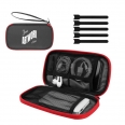 Portable Travel Cable Organizer  Charger Pouch With 5 Pieces Wire Ties