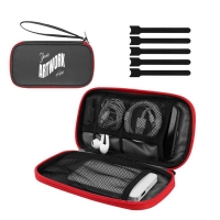 Portable Travel Cable Organizer  Charger Pouch With 5 Pieces Wire Ties