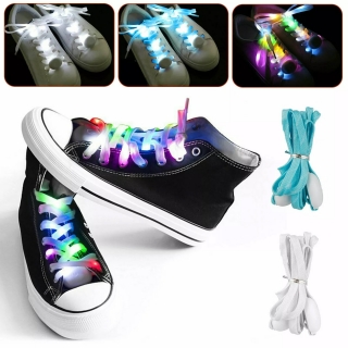 Glowing LED Shoe Laces with Flash Mode