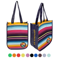 Custom Small Size Full Color 105 GSM Round Corner Laminated Non-Woven Tote Bag
