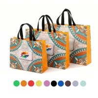 Custom Full Color Imprint 105 GSM Laminated Non-Woven Tote Bag