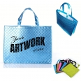 Custom Premium Quality Metallic 210 GSM Laminated Quilted Non-woven Tote Bag
