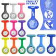 Customizable Silicone Brooch Watch for Doctors & Nurses