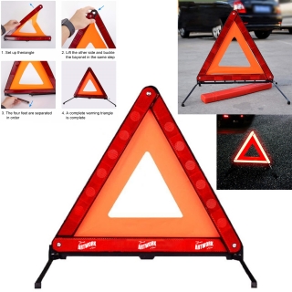 Foldable Roadside Emergency Warning Triangle