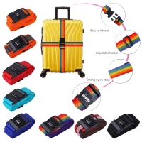 Bright Colored Adjustable Cross Travel Straps for 20–32inch Suitcases