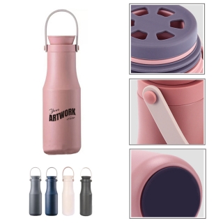 470ml/16oz Matte Stainless Steel Drinking Bottle with Handle