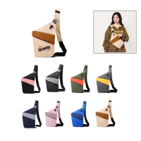 Color-blocked Waist Bag for Men and Women