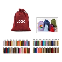 7.8'' x 11.8'' / 20 x 30 cm Jute Bags with Drawstring
