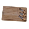 Cutting Board and Cheese Tools Gift Set
