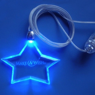 Luminous Necklace Acrylic LED Flash Pendant