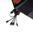 Multi Phone Charging Cable 5 In One With Custom LED Backlight LOGO