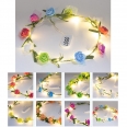 LED Light Up Hawaii Bohemia Style Head Flower Floral Hoop Flower Wreath