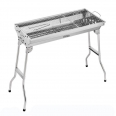 Stainless Steel Foldable Stand Up Barbecue BBQ Grill