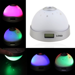 Colorful Projection  Alarm Clock