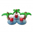 Inflatable Coasters Palm Tree Cup Holder Swimming Pool Float Drink Holder
