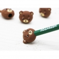 Custom Rubber Pencil Top Eraser Students Stationery School Supplies Custom Animal Shape 3D Rubber Eraser