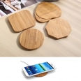 Wooden Or Bamboo Round Or Square Or Heart Or Octagon Shape QI Wireless Phone Charger
